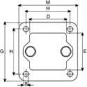 Rose+Krieger M8 Thread Flange Clamp, Flange Clamp for Round Tube, FKR System, Made in Germany 12400003020