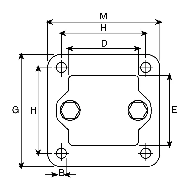 Rose+Krieger M8 Thread Flange Clamp, Flange Clamp for Round Tube, FKR System, Made in Germany 12400003020
