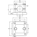 Rose+Krieger M8 Thread Flange Clamp, Flange Clamp for Round Tube, FKR System, Made in Germany 12400003020
