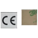RS PRO Pre-Printed Adhesive Label CE 19.05mm x 19.05mm, Quantity 50 Per Pack 419-0141