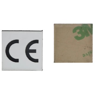 RS PRO Pre-Printed Adhesive Label CE 19.05mm x 19.05mm, Quantity 50 Per Pack 419-0141