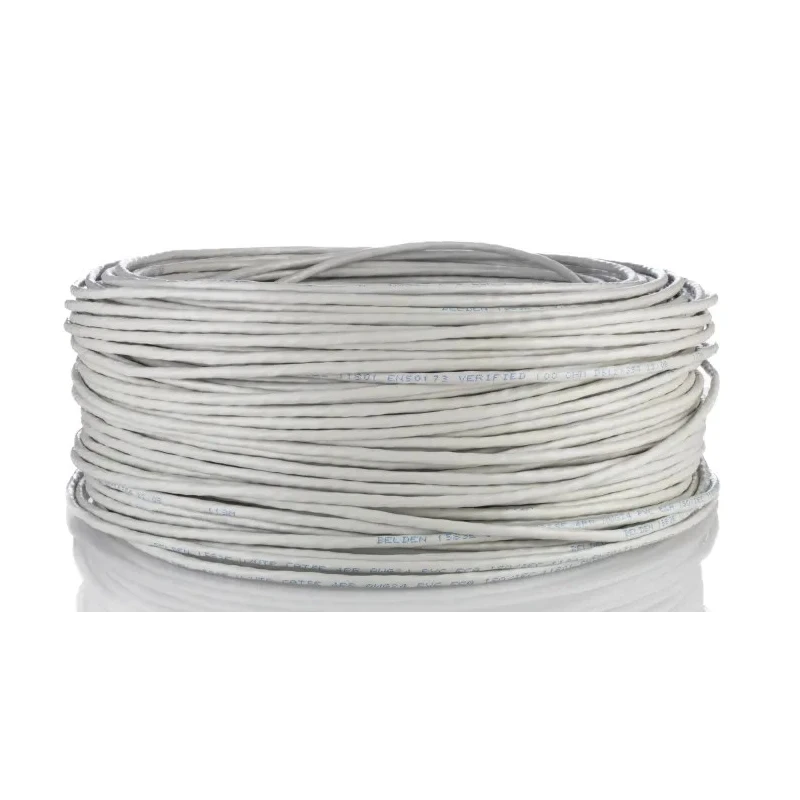 Belden Cat5e Ethernet Cable, 100 m Length, Unscreened, Grey PVC Jacket, Copper Conductor Cat5e