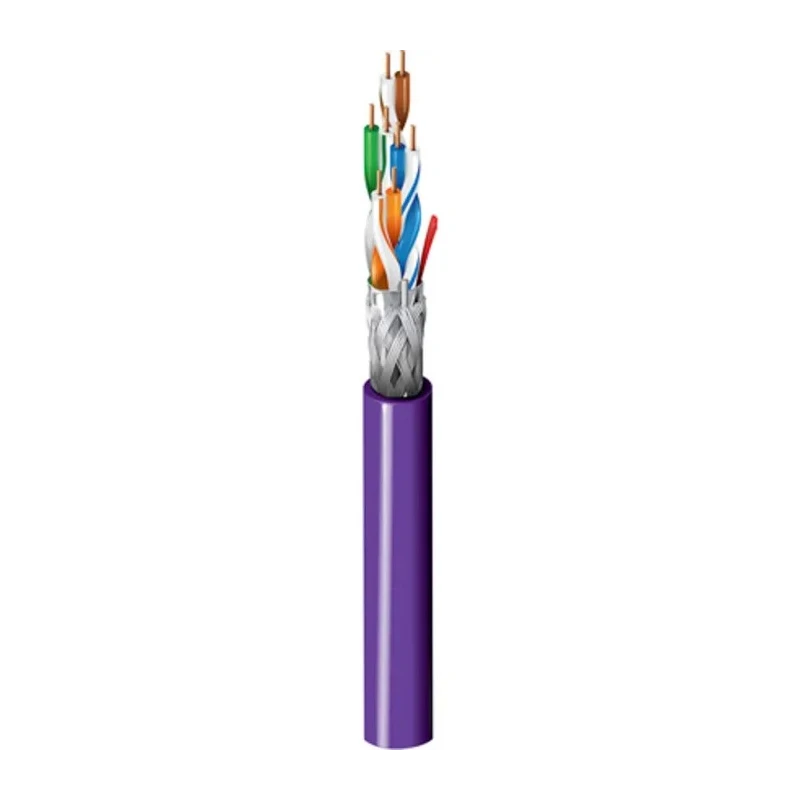 Belden Ethernet Cable, Cat5e LAN Category, Shielded Screened Solid Copper 8 Cores, Low Smoke Zero Halogen, 500m, Grey 1633ENS
