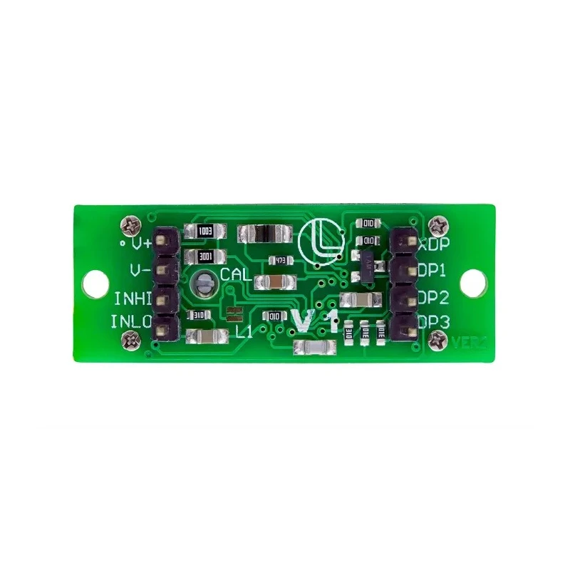 Lascar Digital Voltmeter DC 3-Digits LCD Display 15 mm Cutout Height 34 mm Cutout Width V 1