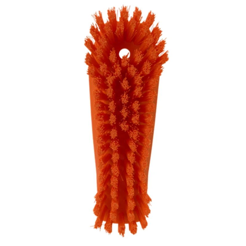 Vikan Hard Bristle Orange Scrubbing Brush Hand Brush, 36 mm Bristle Length, Polyester Bristle Material 38907