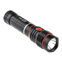 RS PRO LED Torch Black 250 Lumen Aluminium Body 167 mm Length Model 176-6029