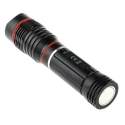 RS PRO LED Torch Black 250 Lumen Aluminium Body 167 mm Length Model 176-6029