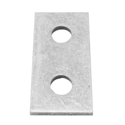 RS PRO Hot Dipped Galvanised Rectangular Bracket 2 Hole, 14 mm Holes, 84 mm x 50 mm 176-6912