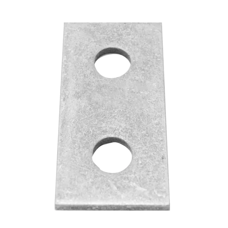 RS PRO Hot Dipped Galvanised Rectangular Bracket 2 Hole, 14 mm Holes, 84 mm x 50 mm 176-6912