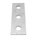 RS PRO Hot Dipped Galvanised Rectangular Bracket 3 Hole 14 mm Holes 126 mm Length 40 mm Width 5 mm Thickness 176-6922