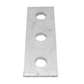 RS PRO Hot Dipped Galvanised Rectangular Bracket 3 Hole 14 mm Holes 126 mm Length 40 mm Width 5 mm Thickness 176-6922