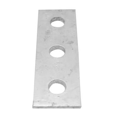 RS PRO Hot Dipped Galvanised Rectangular Bracket 3 Hole 14 mm Holes 126 mm Length 40 mm Width 5 mm Thickness 176-6922