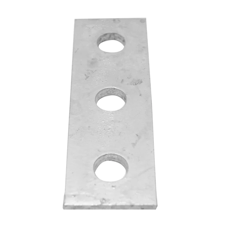 RS PRO Hot Dipped Galvanised Rectangular Bracket 3 Hole 14 mm Holes 126 mm Length 40 mm Width 5 mm Thickness 176-6922