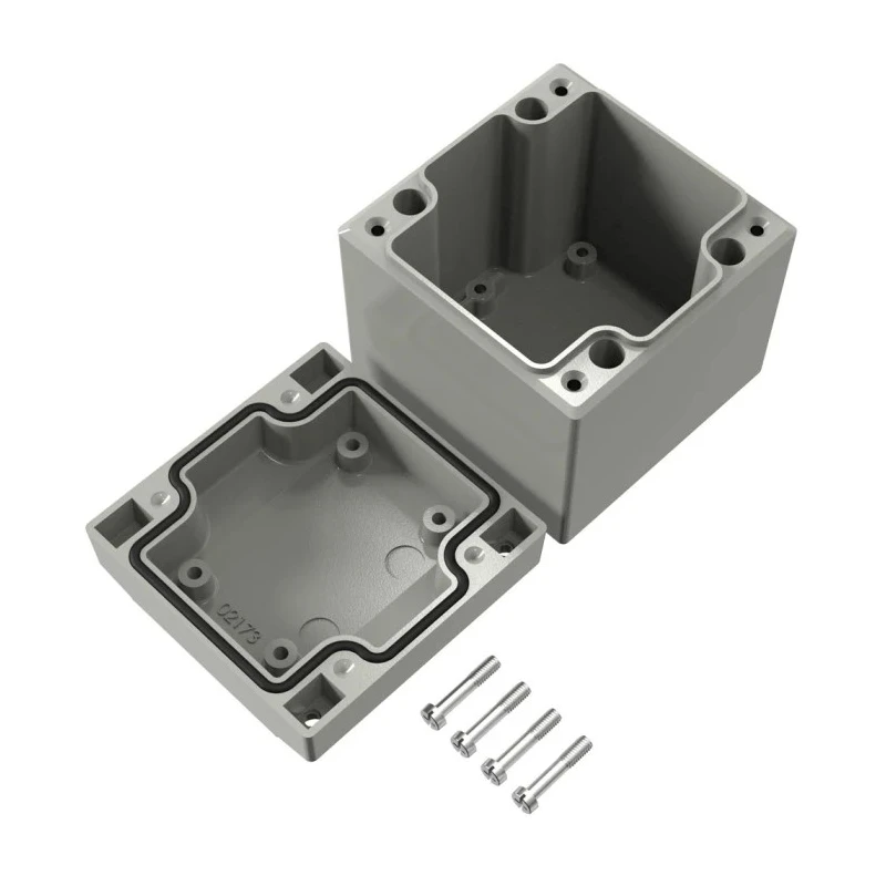 Rose Aluform Series Grey Grey Lid Die Cast Aluminium Enclosure IP66 IK09 80 mm 