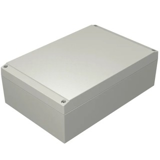 Rose Aluform Series Die Cast Aluminium Enclosure IP66 IK09, 240 mm x 160 mm x 240 mm, Grey Lid, Model IP66