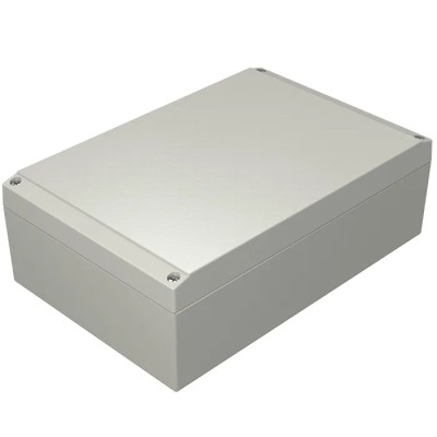 Rose Aluform Series Die Cast Aluminium Enclosure IP66 IK09, 240 mm x 160 mm x 240 mm, Grey Lid, Model IP66