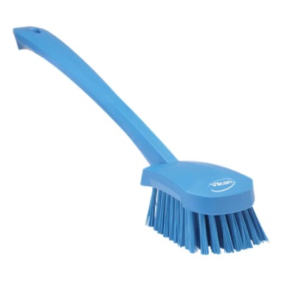 Vikan Hard Bristle Blue Scrubbing Brush Blue 36 mm Bristle Length, Polyester Bristle Material 41863
