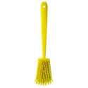 Vikan Hard Bristle Yellow Scrubbing Brush Polyester Bristle 36mm Length Handle 415mm Width Brush 41866