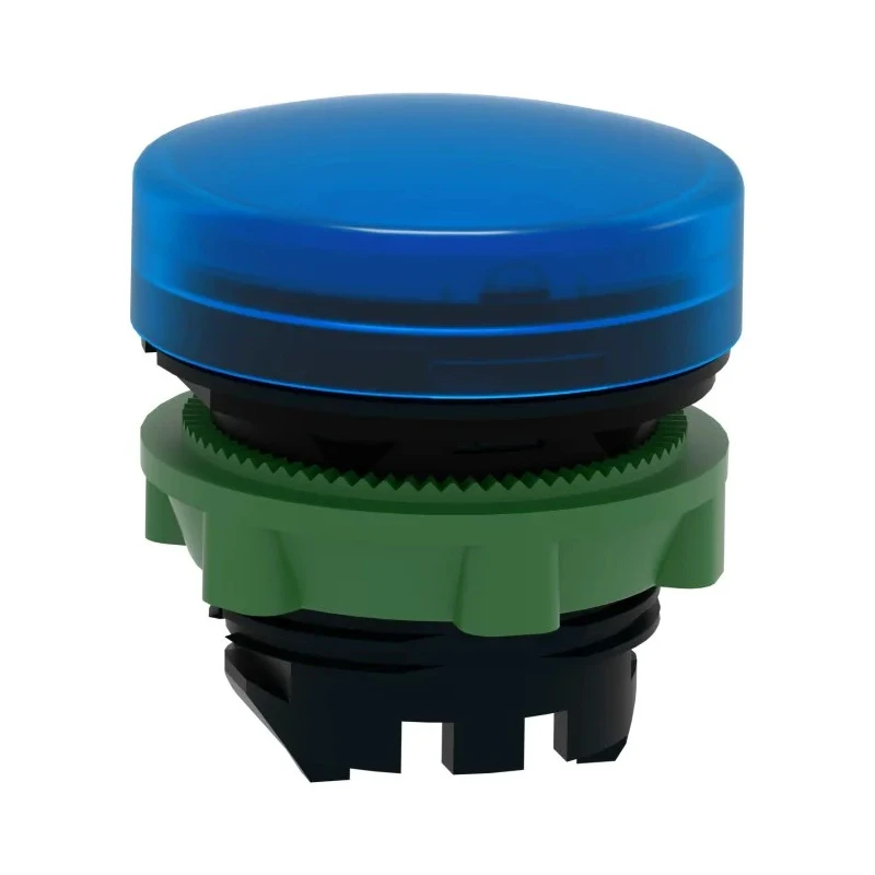 Schneider Electric Blue Pilot Light Head 22 mm Cutout Panel Mount Harmony Series ZB5AV063