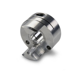 Ruland Aluminium Clamp Style Jaw Flexible Coupler 19.1 mm OD, 4mm Bore, 27.2 mm Length MJC19-4-A
