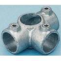 RS PRO Cast Iron T-Connector Connecting Component for Round Tubes 42.4 mm 424-4664