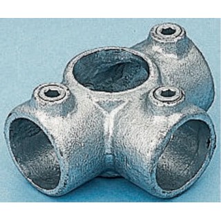 RS PRO Cast Iron T-Connector Connecting Component for Round Tubes 42.4 mm 424-4664
