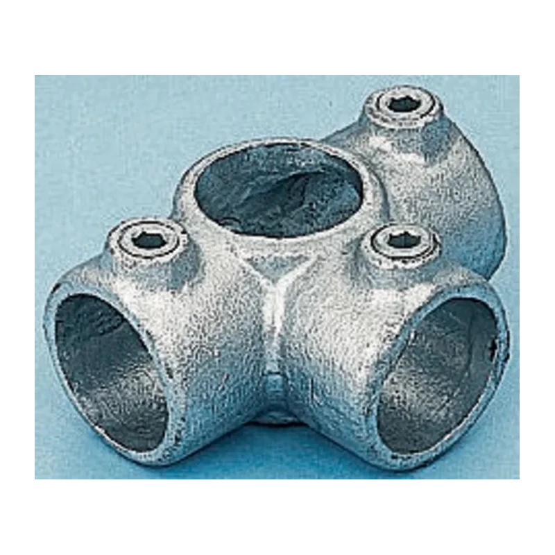 RS PRO Cast Iron T-Connector Connecting Component for Round Tubes 42.4 mm 424-4664