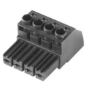 Weidmüller BVZ Series Pluggable Terminal Block 3-Contact 7.62 mm Pitch 1 Row 1929940000