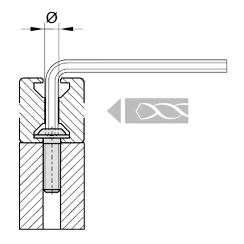 Bosch Rexroth Bolt Connector Connecting Component Groove Size 10 mm Thread S12 Galvanised Steel 3842530236