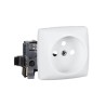 Legrand 16A White 1 Gang Plug Socket Saillie Surface Mount, Type E 0 861 27