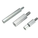 Wurth Elektronik Hex Steel M4 Standoff with 50 mm Body and 8 mm Stud, Zinc Plated, 7 mm Hex Flat Across 971500471