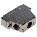 MH Connectors MHDSSK-M-25-L-K M Series ABS Angled, Straight D-Sub Backshell 25 Way Strain Relief