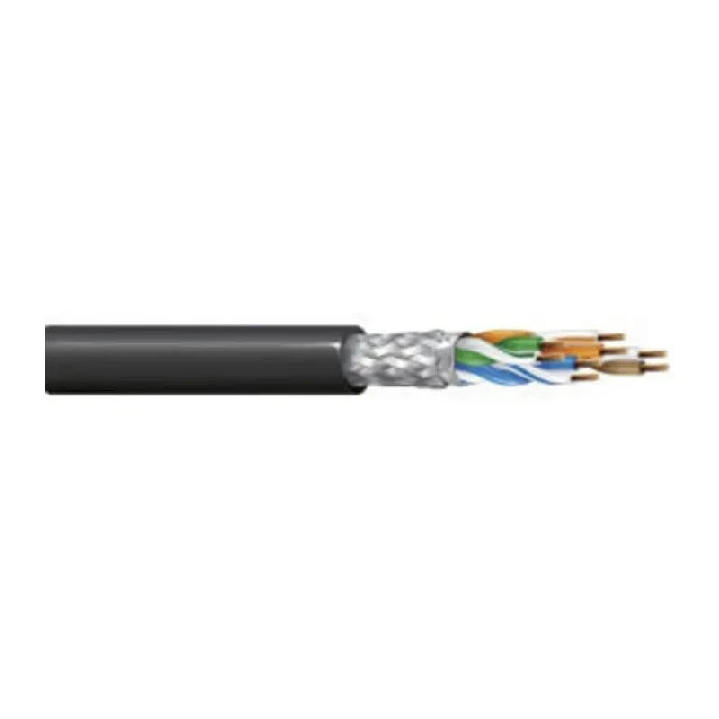 Belden 74002PU Cat5e Screened Shielded Ethernet Cable, 305 m, Black Polyurethane Jacket