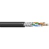 Belden 74002PU Cat5e Screened Shielded Ethernet Cable, 305 m, Black Polyurethane Jacket