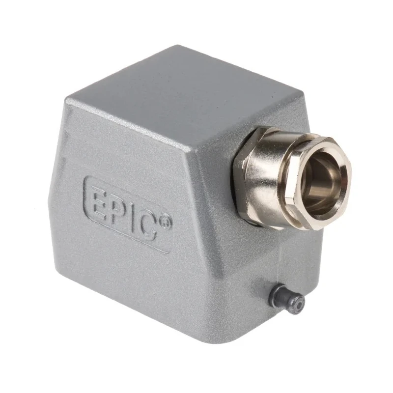 EPIC Heavy Duty Power Connector Hood M20 Thread Aluminium Alloy IP65 HB Series 6+E 19012000+71200200
