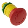 Schneider Electric Harmony Series Twist Release Emergency Stop Push Button, Panel Mount, 22 mm Cutout, IP69K, IP67 ZB5AS844