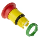 Schneider Electric Harmony Series Twist Release Emergency Stop Push Button, Panel Mount, 22 mm Cutout, IP69K, IP67 ZB5AS844