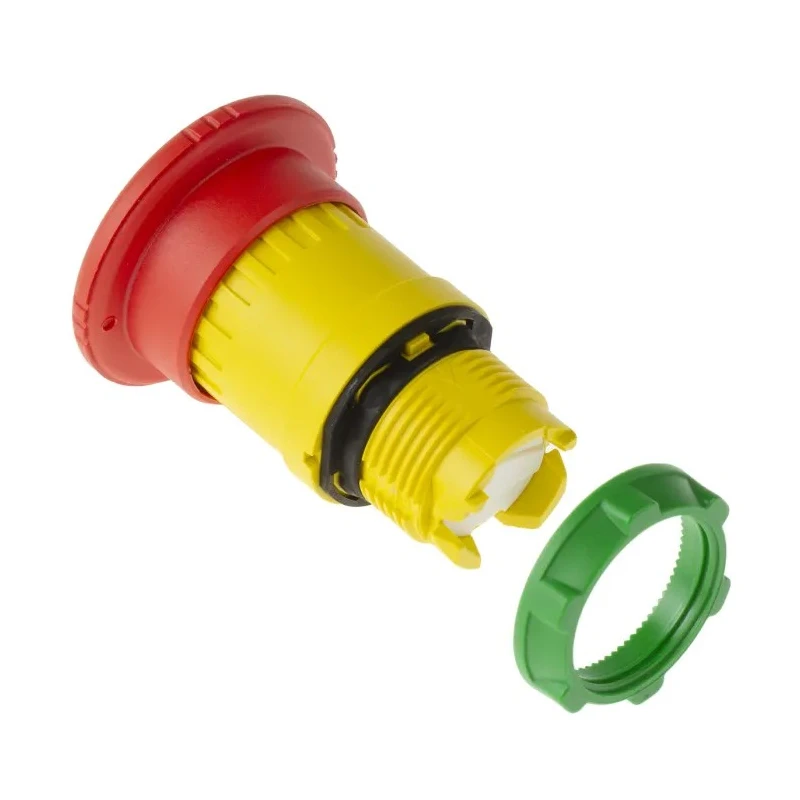Schneider Electric Harmony Series Twist Release Emergency Stop Push Button, Panel Mount, 22 mm Cutout, IP69K, IP67 ZB5AS844