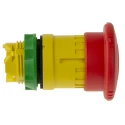 Schneider Electric Harmony Series Twist Release Emergency Stop Push Button, Panel Mount, 22 mm Cutout, IP69K, IP67 ZB5AS844