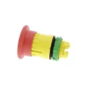 Schneider Electric Harmony Series Twist Release Emergency Stop Push Button, Panel Mount, 22 mm Cutout, IP69K, IP67 ZB5AS844