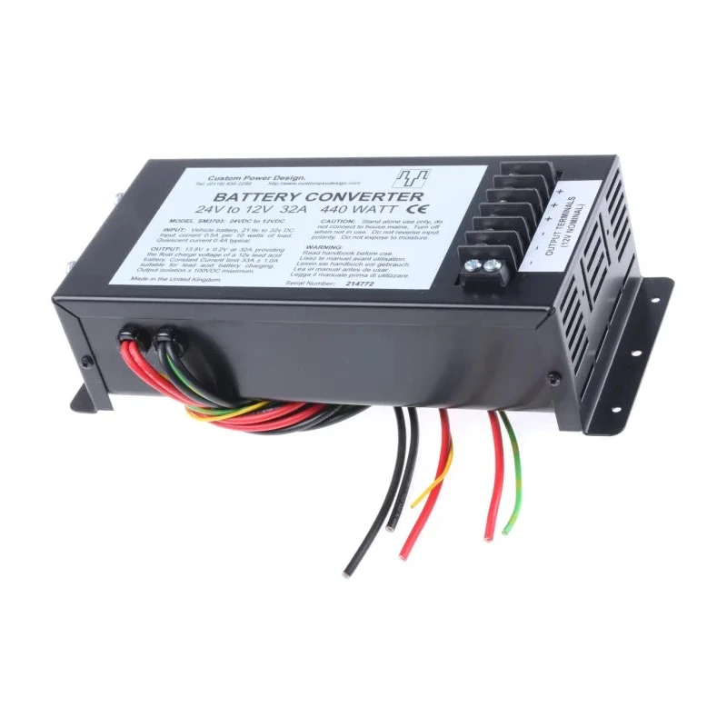 Custom Power Design DC/DC Converter 13.8V DC 17A Output 40°C Max Temperature -40°C Min Temperature SM3703