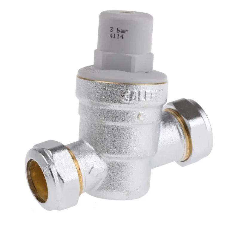 RS PRO Pressure Reducing Valve Compression 22 mm Chrome Plated Brass, Female Outlet, Max 6bar, Model 431-8894