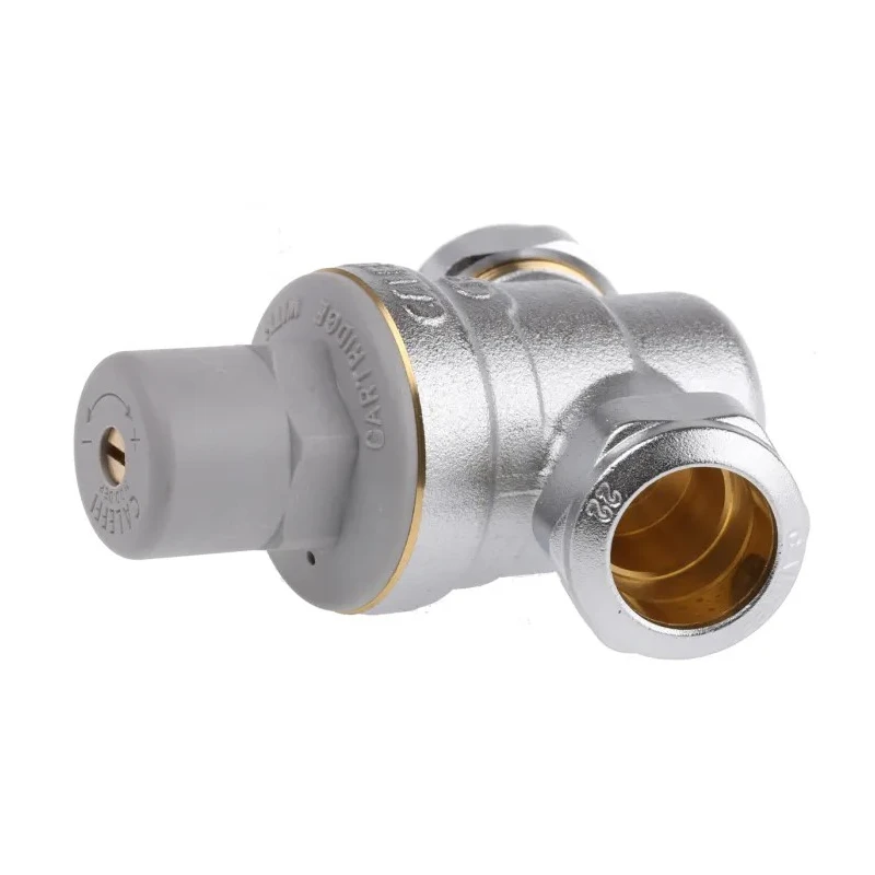 RS PRO Pressure Reducing Valve Compression 22 mm Chrome Plated Brass, Female Outlet, Max 6bar, Model 431-8894