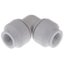 John Guest Plastic Pipe Fitting 90° Elbow Acetal Material, 12 Bar Max Operating Pressure PEM0315W