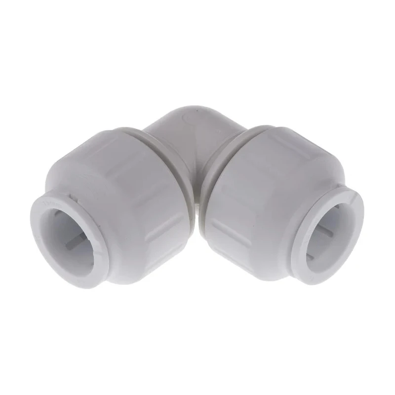 John Guest Plastic Pipe Fitting 90° Elbow Acetal Material, 12 Bar Max Operating Pressure PEM0315W
