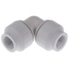 John Guest Plastic Pipe Fitting 90° Elbow Acetal Material, 12 Bar Max Operating Pressure PEM0315W
