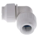 John Guest Plastic Pipe Fitting 90° Elbow Acetal Material, 12 Bar Max Operating Pressure PEM0315W