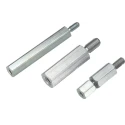 Wurth Elektronik Steel Hex Standoff M2.5 Thread Size, 5 mm Body Length, 6 mm Stud Length, Zinc Plated Finish 971050151