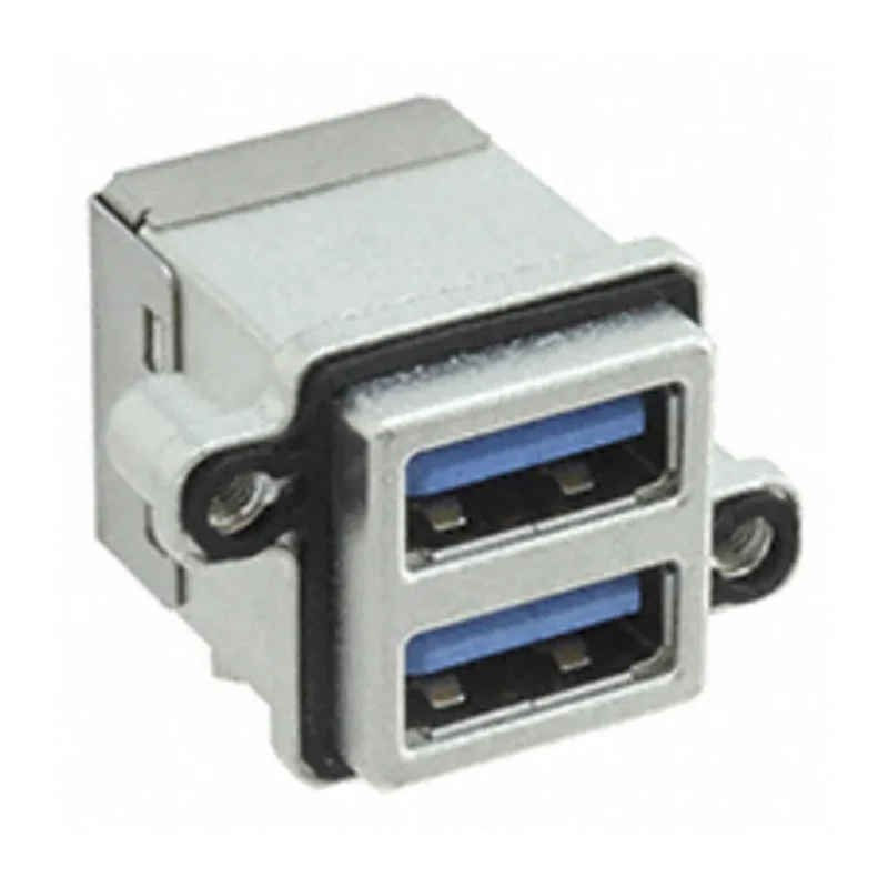Amphenol Communications Solutions IP67 Rated Straight PCB Female 2 Port USB Type A Connector USB 3.0 MUSBR-4593-M0