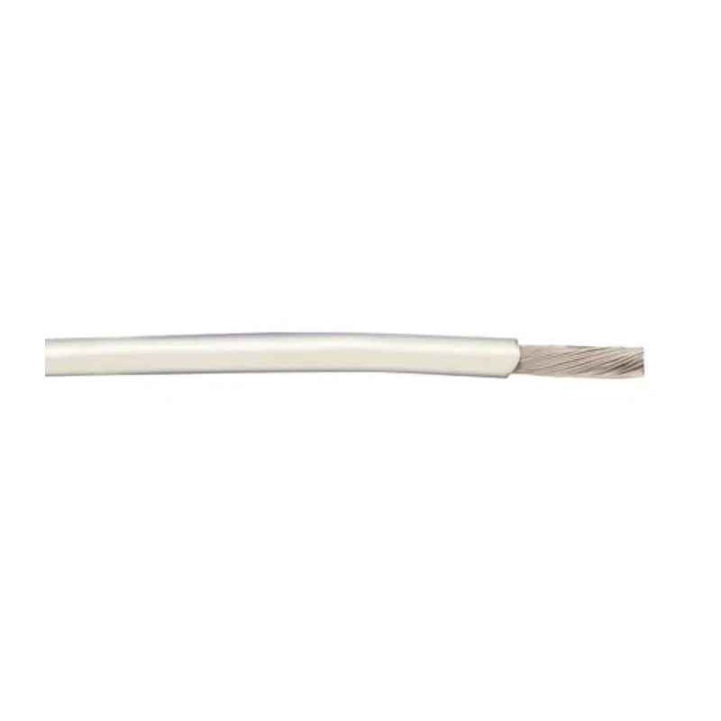 Alpha Wire Hookup Wire PVC Series White Harsh Environment Wire, 7 x 0.20 mm, Tinned Copper, Polyvinyl Chloride 3050 WH005